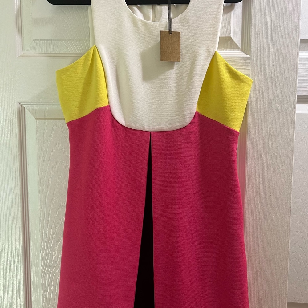 Molly Bracken Size Medium NWT color block mini dress